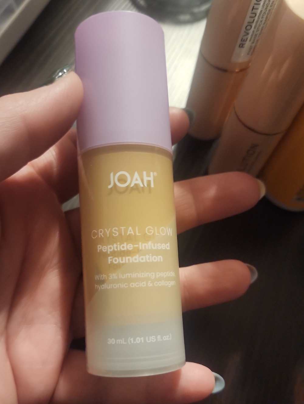 J.O.A. Crystal Glow Peptide-Infused Foundation - Lw060 Light With Warm Undertone